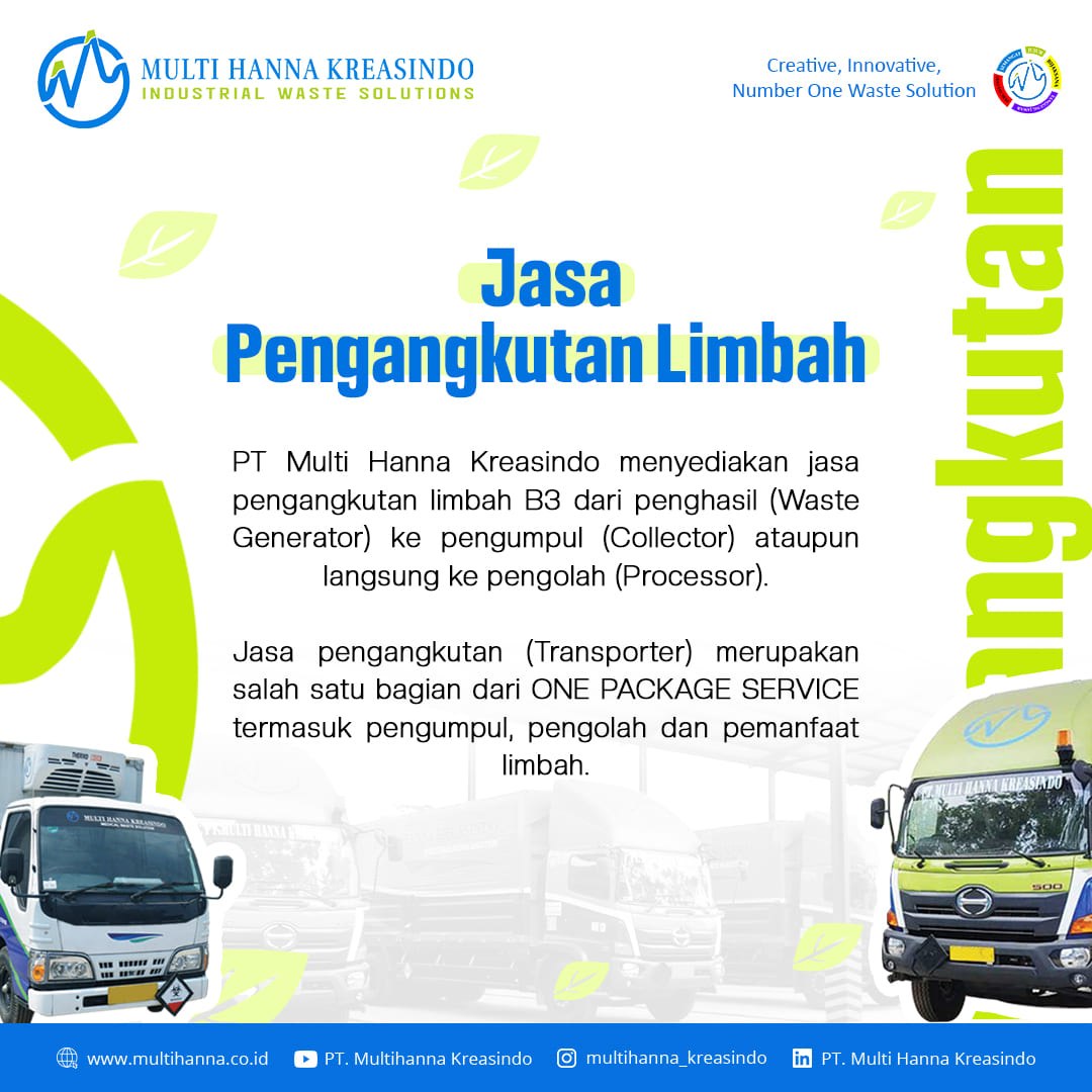 Jasa Pengangkutan Limbah B3 Terpercaya - PT Multi Hanna Kreasindo Tbk